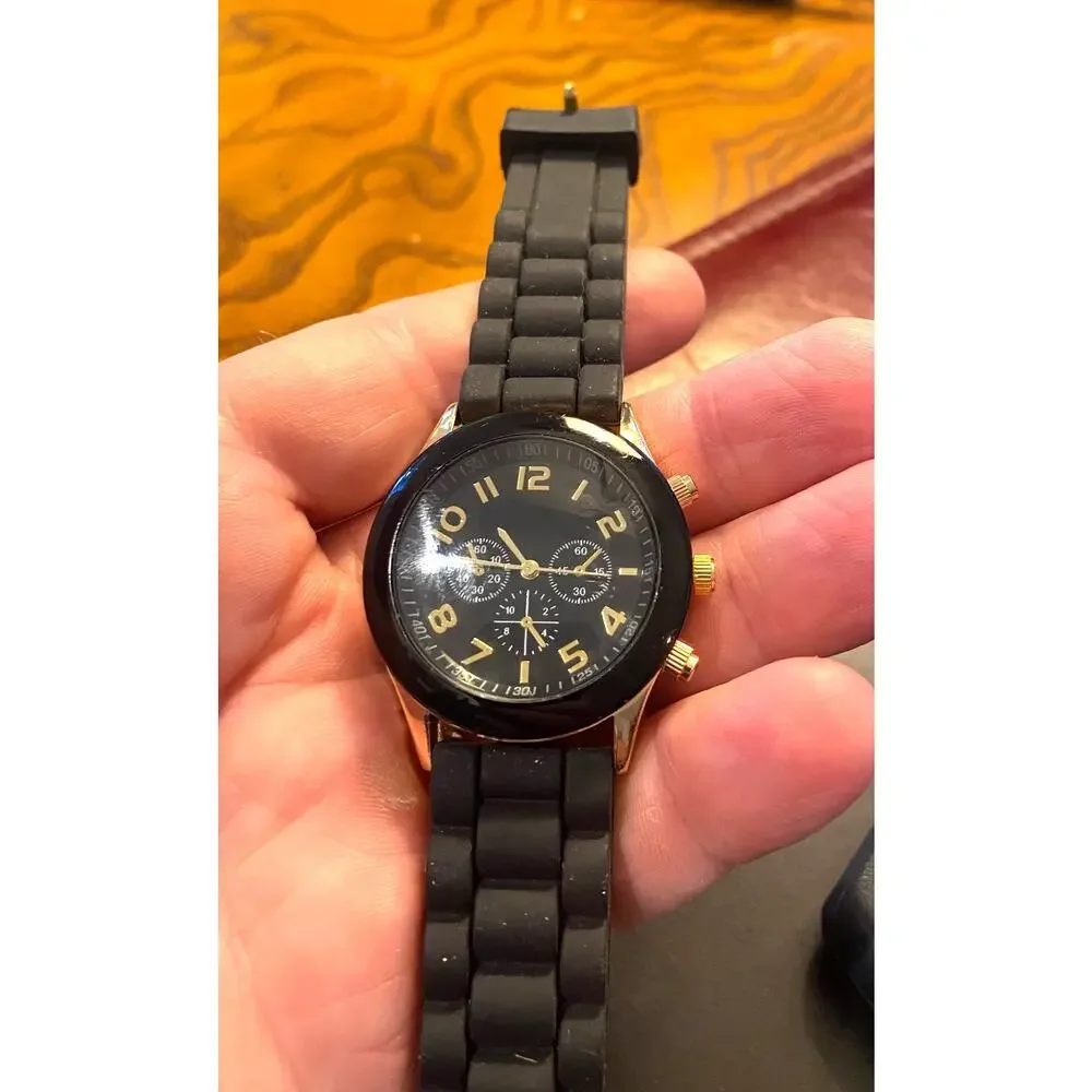Women's 40mm Gold one and Black Darice Watch